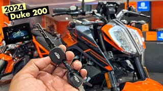 KTM Duke 200 New Model 2024 With TFT Display amp Navigation Features  Exhaust Sound  On Road Price [upl. by Lotson78]