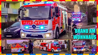 Brand am Wohnhaus 🔥 Feuerwehr Esslingen 🚒 Länger andauernde Nachlöscharbeiten durch Glutnester [upl. by Pren]