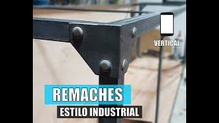 Esquinas con Remaches para Estilo Industrial  VERTICAL [upl. by Featherstone]