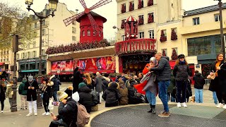 Amazing beautiful Paris Montmartre Paris Walking Tour [upl. by Gessner]