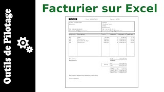 Automatiser vos factures sur Excel  modèle [upl. by Lorilee]