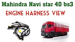 Mahindra bs3 truck Mahindra Navistar engine wiring harness view [upl. by Audres]