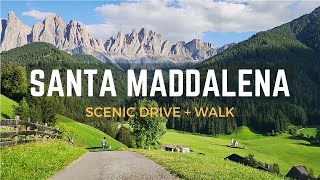 4K Picturepostcard Santa Maddalena in Val Di Funes  Dolomites Italy [upl. by Draper]