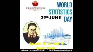 World Statistics Day  5 6 and 7th Grade Children  Meridian School Uppal [upl. by Fosdick708]