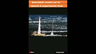 Suborbital rocket set to launch 6 experiments from Swedens Arctic spaceport on Nov 22Shorts [upl. by Ylrebma587]