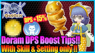 Secret Doram Dmg Boost Guide Change Setting Only Ragnarok Origin Global [upl. by Rolandson]