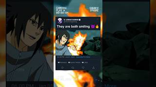 They are both smiling 😈🔥 shorts anime animeedit naruto sasuke [upl. by Loeb]