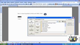 How to Use or Insert Hyperlink in Microsoft Office 2003 Word Document [upl. by Hump]