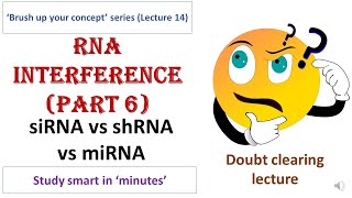 siRNA vs shRNA vs miRNA  Differences  Gene silencing techniques [upl. by Nellahs]