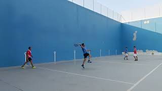 Frontenis 1a semifinal open de Daganzo set 2 últimos tantos emocionantes Iván Hugo VS Alberto Matias [upl. by Misab]