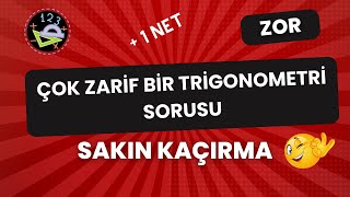 ÇOK ZARİF BİR TRİGONOMETRİ SORUSU 1 NET [upl. by Rosenquist]