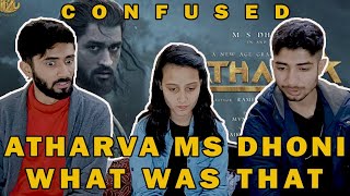 Atharva  The origin Official Motion poster REACTION  MS Dhoni  Ramesh Thamilmani  Virzu Studios [upl. by Ahsirat]