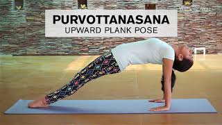 How to do Purvottanasana  Upward Plank Pose [upl. by Nwahsad]