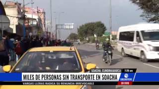 Soacha amanece con paro de transportadores [upl. by Serra]