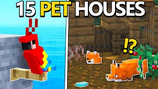 TOP 15 Minecraft Pet Houses To TRY Right NOW [upl. by Ori783]