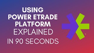 How To Use Power Etrade Platform 2024 [upl. by Neomah]