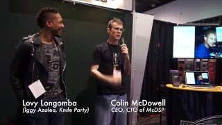 Lovy Longomba at McDSP booth NAMM 2016 [upl. by Brotherson]