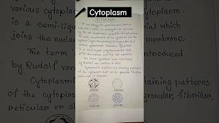 cytoplasm class 9 notes cell cellbiology biology shortvideo shortsfeed shorts viralshorts [upl. by Yentuoc]