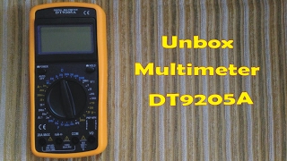 Unboxing Multimeter DT9205A [upl. by Irmgard]