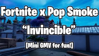 FORTNITE x POP SMOKE  INVINCIBLE CLEAN GMV gaming fortnite gmv [upl. by Attenaz]