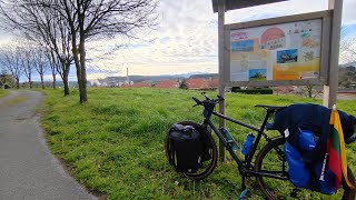 21 Bikepacking Europe Spain New tent moving towards Santander [upl. by Milda]