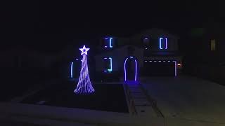 Christmas Sarajario  Christmas Light Show Drone POV [upl. by Ariahaj]