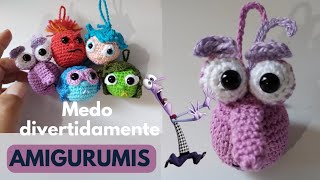 Medo divertidamente  chaveiro amigurumis [upl. by Aicinad]