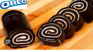 3 Ingredients oreo Swiss roll with out oven [upl. by Sigismund]