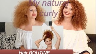 Natural Curly Hair Routine video [upl. by Ilrac]