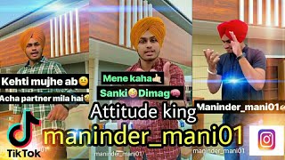 Maninder mani 01  tiktok musically compilation Challenge trending viral video [upl. by Graubert136]