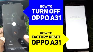 How to Turn Off OPPO A31 in Hindi  OPPO A31 Factory Reset [upl. by Ahsaeit930]