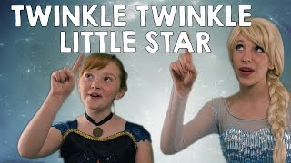 Disney Frozen Elsa and Anna  Twinkle Twinkle Little Star  singalong nursery rhymes [upl. by Atel]