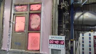 Gerda flat entrance fire door test FD30S [upl. by Nash]