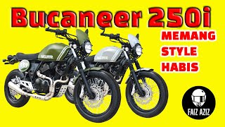 Italjet CMC Bucanner 250i 2023 Cafe Racer Mampu Milik Vlog E286 [upl. by Ahsilek]