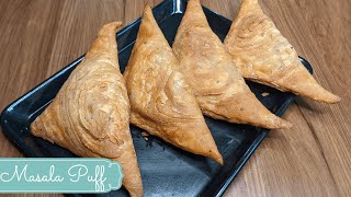 Masala Puff  No Oven No Maida No baking powder amp Soda  PR Kitchen [upl. by Neelhtakyram]