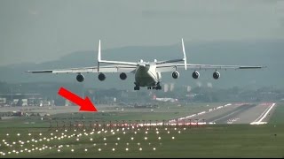 ✈ Antonov225 MRIYA was 😓 the AMAZING BIGGEST Plane on Earth landing at Zurich Kloten Airport  ZRH [upl. by Azaleah]