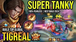 TIGREAL BEST BUILD 2024  BUILD TOP GLOBAL TIGREAL GAMEPLAY  MOBILE LEGENDS✓ [upl. by Macnair]