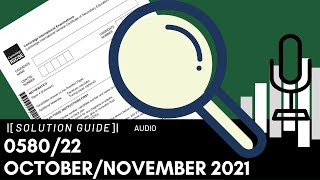 058022 OctoberNovember 2021 Marking Scheme MS Audio Voiceover [upl. by Philender]