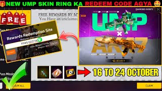 FREE FIRE REDEEM CODE TODAY 24 OCTOBER REDEEM CODE FREE FIRE  FF REDEEM CODE TODAY 24 OCTOBER [upl. by Annavaig989]