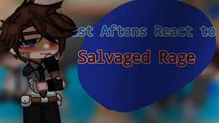 Past Aftons React to Salvaged Rage Fnaf Song II FnafxGacha II Main Au [upl. by Nosimaj]