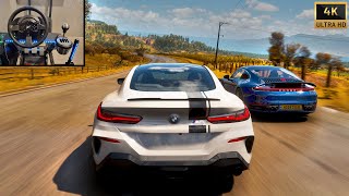 1200 HP BMW M8 Competition  Forza Horizon 5  Thrustmaster T300 Gameplay [upl. by Ahsitauq191]