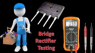 Bridge Rectifier Testing with Multimeter [upl. by Eirdua]