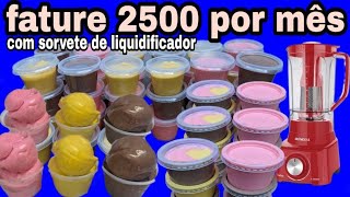 COMO FAZER SORVETE NO LIQUIDIFICADOR FÁCIL E RÁPIDO [upl. by Eellek]