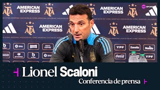 Lionel Scaloni habló hoy en conferencia de prensa  Previa de Selección Argentina vs Bolivia [upl. by Ettenim57]