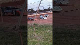 1st corner v8 stockcar at albany speedway travel motorsport racing bogan australia [upl. by Mathia385]