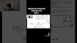 Problema de Optimización 2 Bach Mat CCSS Parte 1  ProfeDMarquez [upl. by Ynwat]