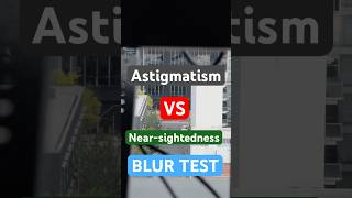 Astigmatism vs Nearsightedness BLUR TEST [upl. by Anyahs]