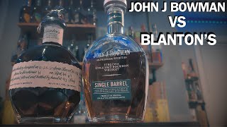 Blantons Single Barrel VS John J Bowman Single Barrel bourbontasting [upl. by Straus]