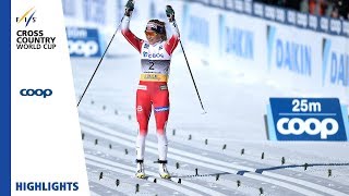 Highlights  Johaug destroyed the opposition  Ladies 30 MST  Oslo  FIS Cross Country [upl. by Haymes]