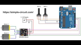 DC Motor speed amp direction control with Arduino and DRV8833 module [upl. by Siro376]